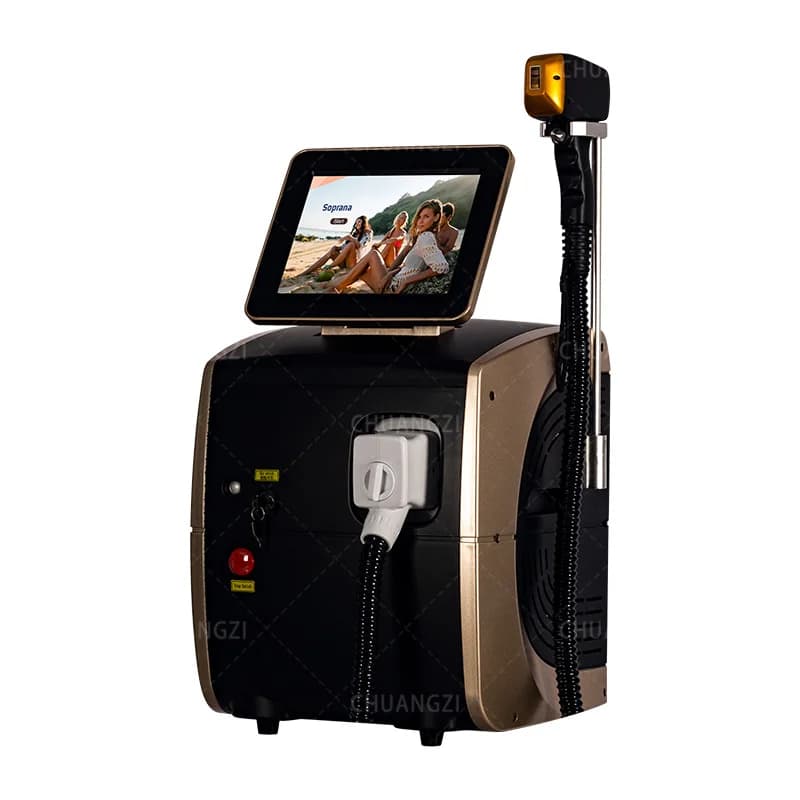 Appareil d'épilation laser à diode 808 nm 5000W pour le visage, Alexandrite, Épilation physique perm