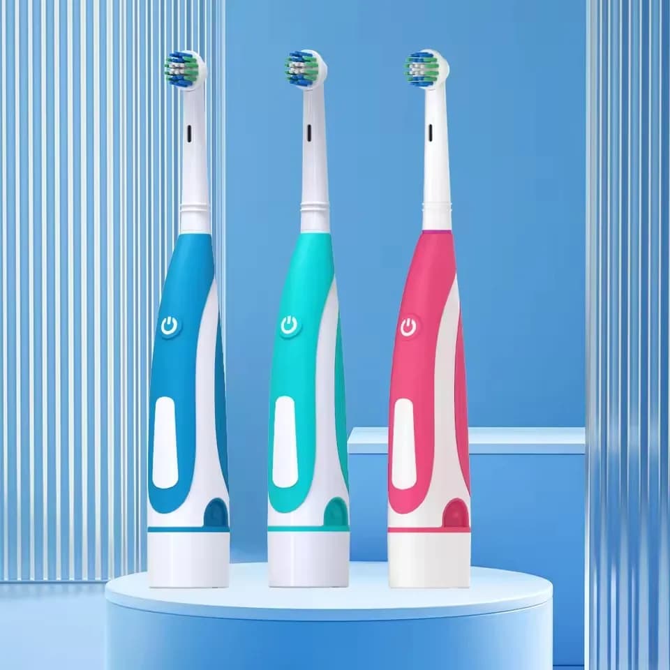 Brosse à dents électrique, têtes vibrantes arrondis, brosse à dents à poils souples, Rotation, soins