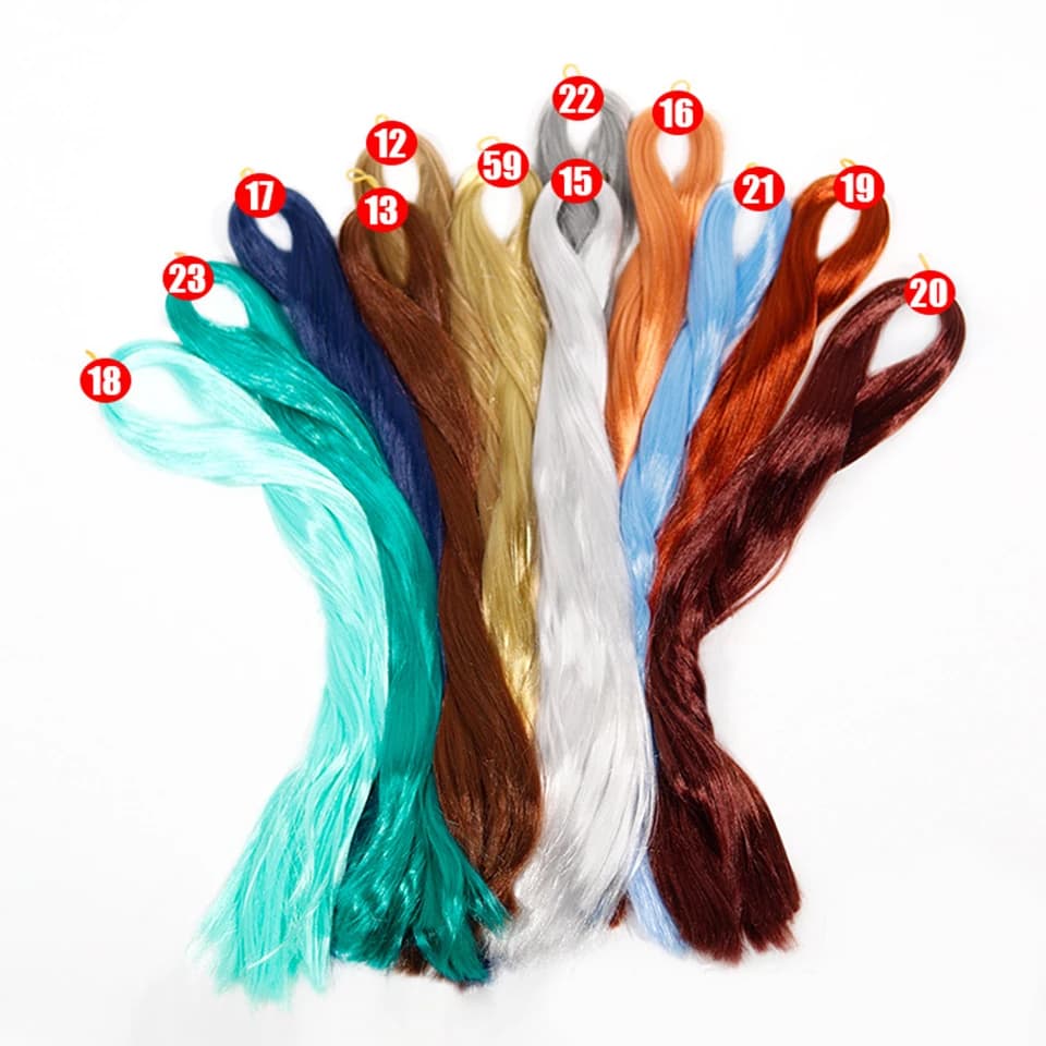 Bjd poupée 80cm cheveux synthèse brute lait soie Anti-Mohair perruque faux crochet à main matériel d