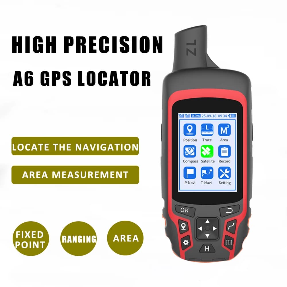 A6 haute précision portable GPS positionnement Point fixe Navigation outils de mesure enregistre la 