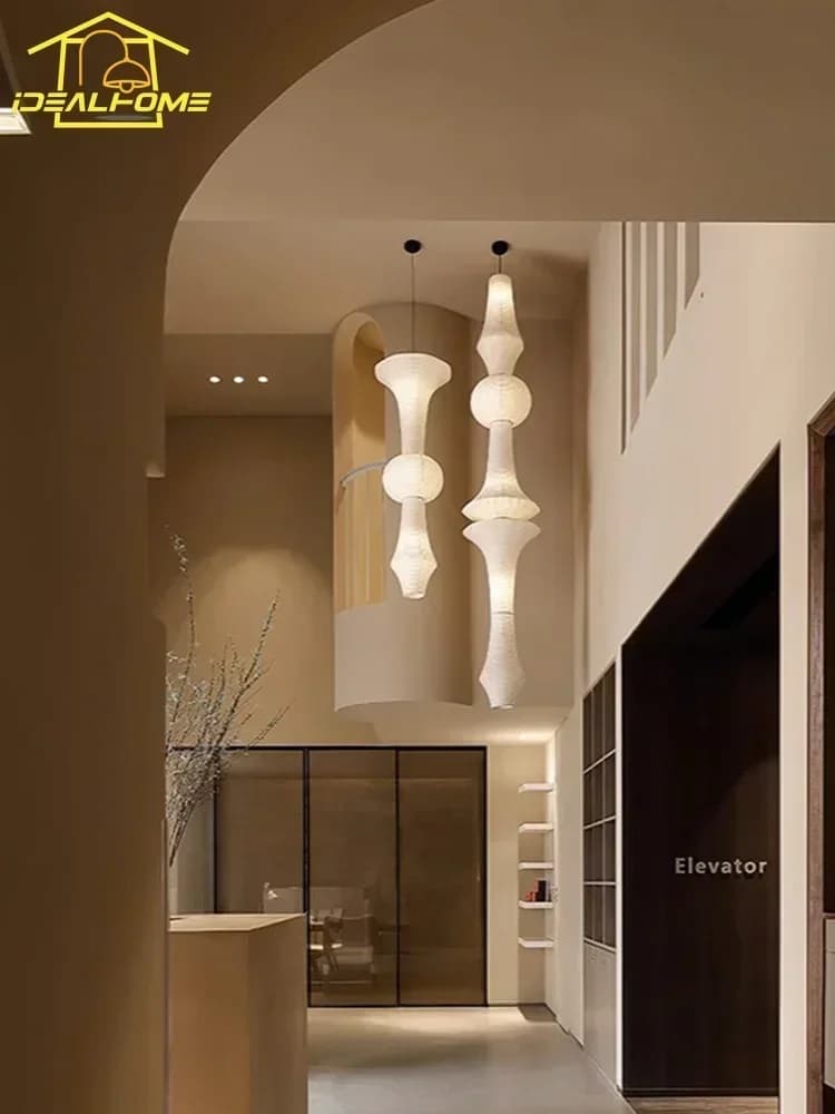 Design japonais Akari Noguchi Yong lampes suspendues LED E27 Wabi-sabi lampe suspendue moderne pour 