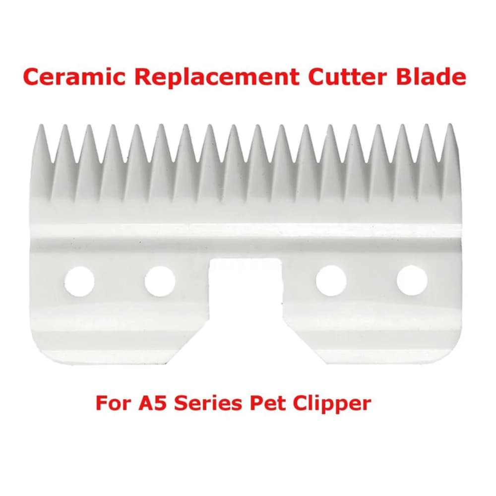 Tondeuse pour animaux de compagnie à 18 dents, lame mobile en céramique, lame de toilettage pour chi