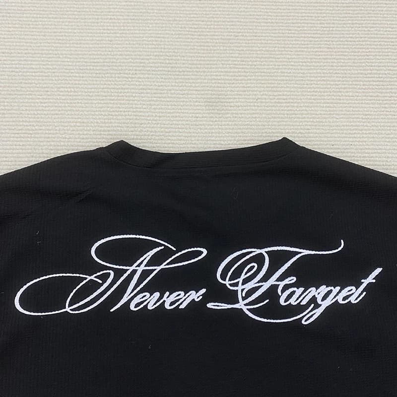 T-Shirt à manches longues imprimé américain rétro foncé Y2K, tenue gothique de rue tendance, haut po