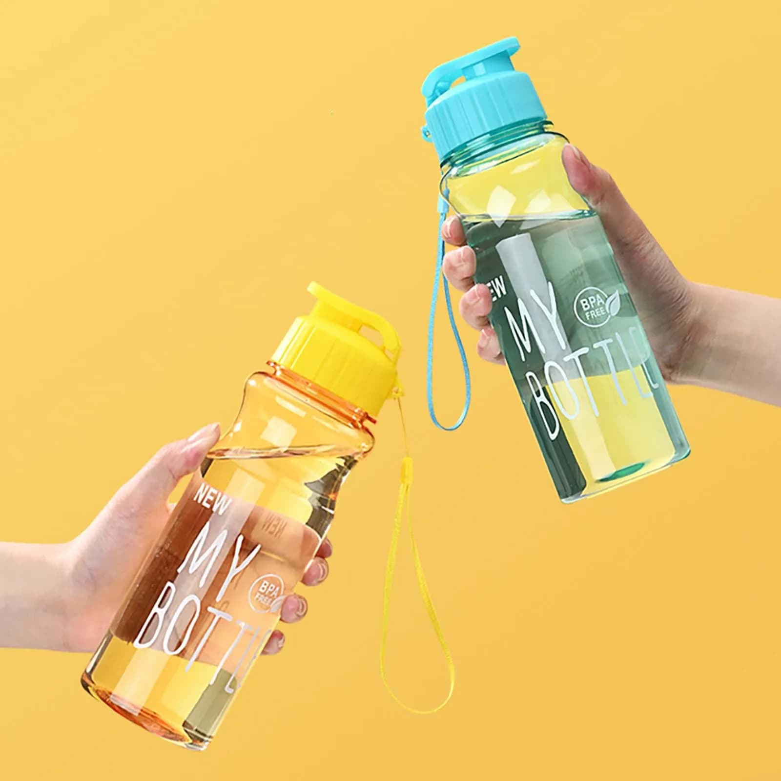 Bouteille d'eau créative pour hommes et femmes, 1 pièce, bouteille d'eau de sport, grande capacité, 