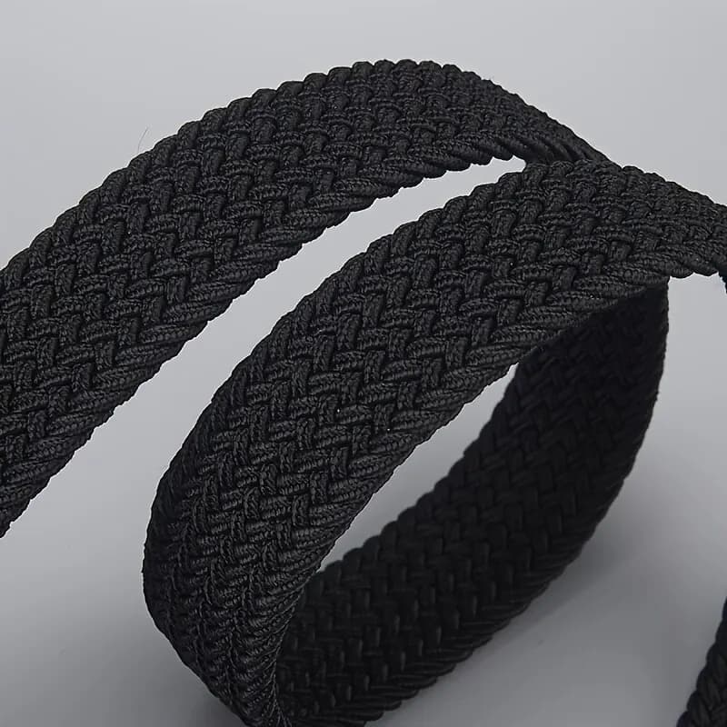 Ceinture élastique tissée décontractée pour hommes et femmes, ceinture de sport de plein air, pas be