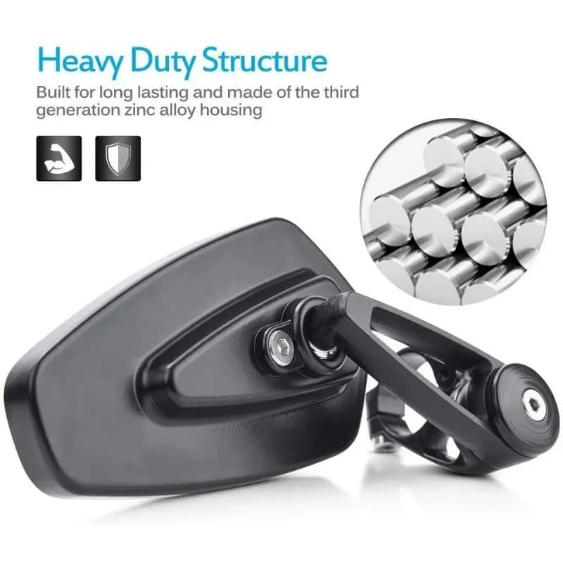 Rétroviseurs universels d'extrémité de barre de moto 22mm 7/8 "pour Yamaha YZF R125 R15 R25 R 125 15