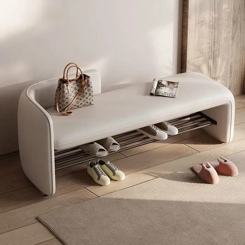 Tabouret simple et moderne pour changer de chaussures, tabouret de rangement pour chaussures d'entré