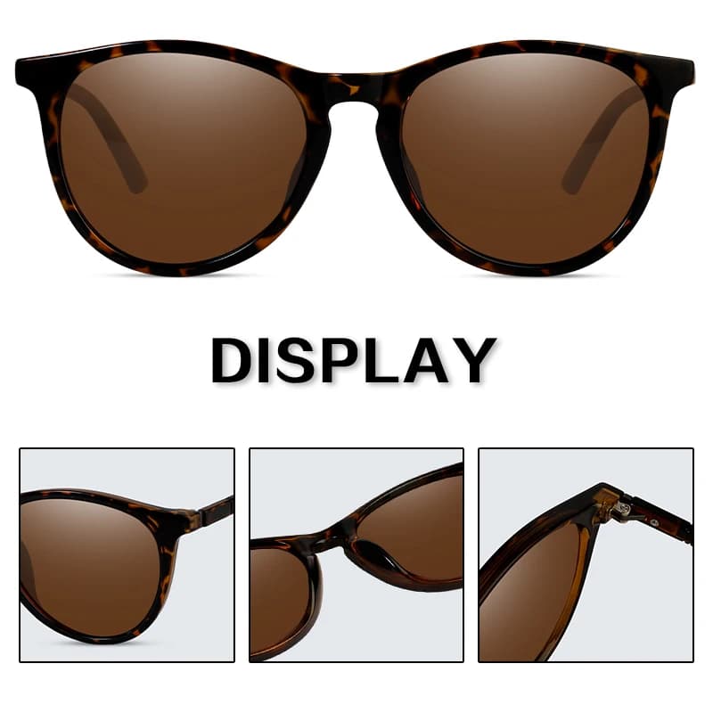 Lunettes de soleil polarisées à la mode pour femmes, monture Design de marque, lunettes de soleil à 