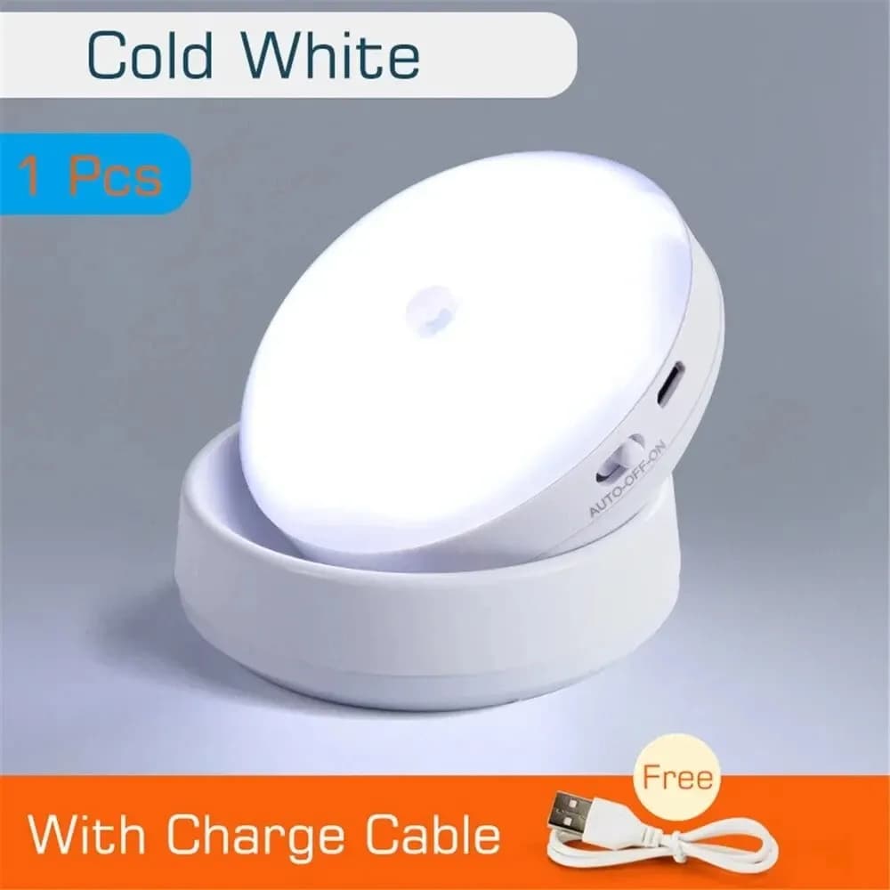 LED veilleuse USB charge intelligente Induction humaine pour armoire de chevet maison garde-robe écl