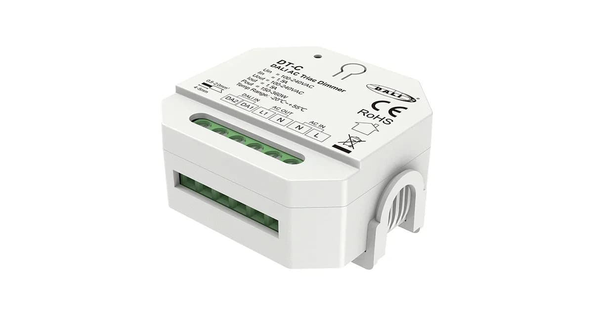 DALI AC Triac variateur série DT/DT-B/DT-C/DT-D 1CH * 1.5A pour lumière LED variable monochrome lamp