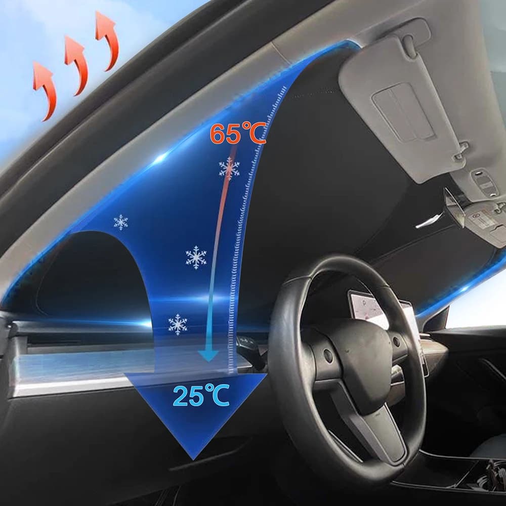 Pare-soleil de voiture pour Tesla modèle Y 3 2016-2022 2023 2024, couverture de fenêtre avant, pare-