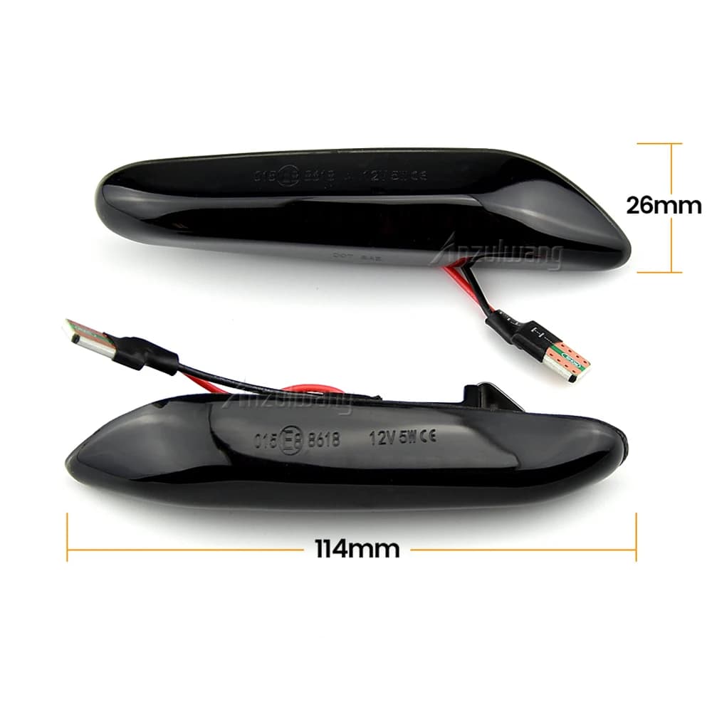 Clignotant séquentiel LED, feu de position latéral pour BMW E60 E61 E90 E91 E87 E81 E83 E84 E88 E92 