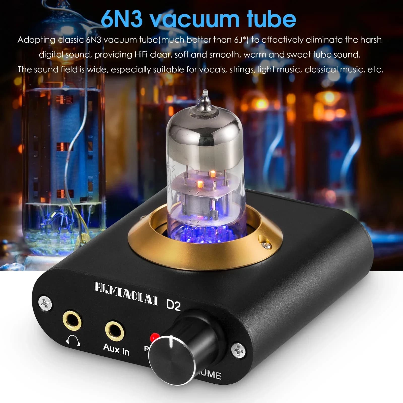 Nobsound-Super Mini Tube à Vide pour Sauna, Amplificateur de Téléphone, Stéréo Domestique, Préampli 