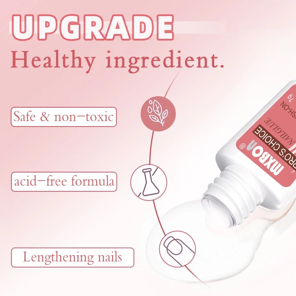 1/3/5 pièces 7g Super fort clair Gel imperméable à l'eau colle pour ongles à pression et ongles en a