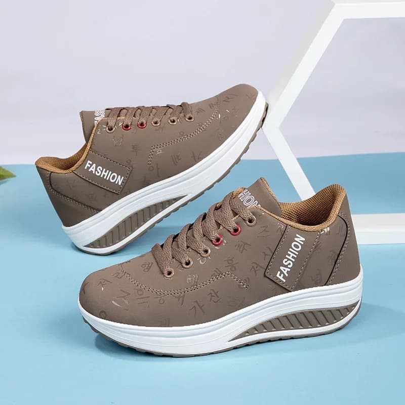 Femmes en plein air fond épais balançoire chaussures décontractées plate-forme de mode grand 42 fond