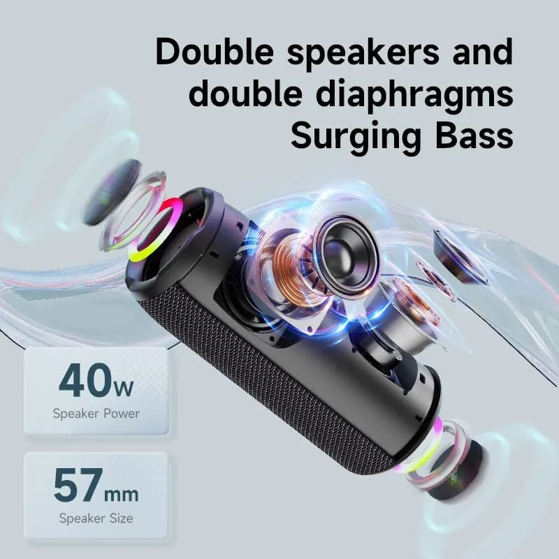 ZEALOT-S49PRO haut-parleur Bluetooth Portable 20W IPX6 étanche boîte de son puissante basse Boost do