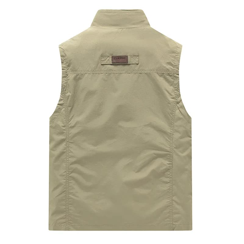 FGKKS printemps nouveaux hommes gilet loisirs de plein air couleur unie gilet jeune d'âge moyen phot