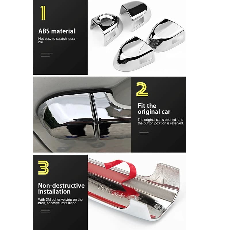 LHD – couvercle de poignée de porte de voiture, garniture pour Opel Corsa F Vauxhall Corsa 2020 2021