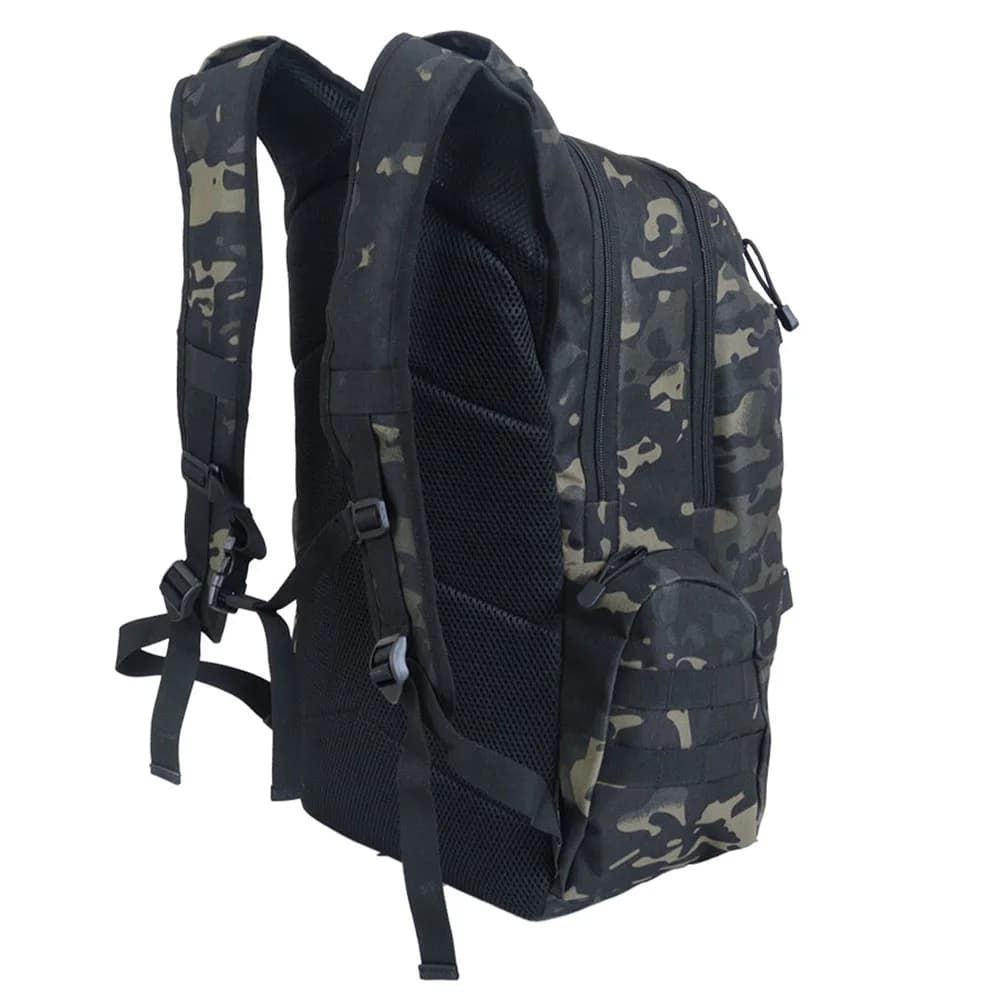 Sac à dos de randonnée et de camping extérieur 45L grande capacité, sac à dos tactique camouflage pl