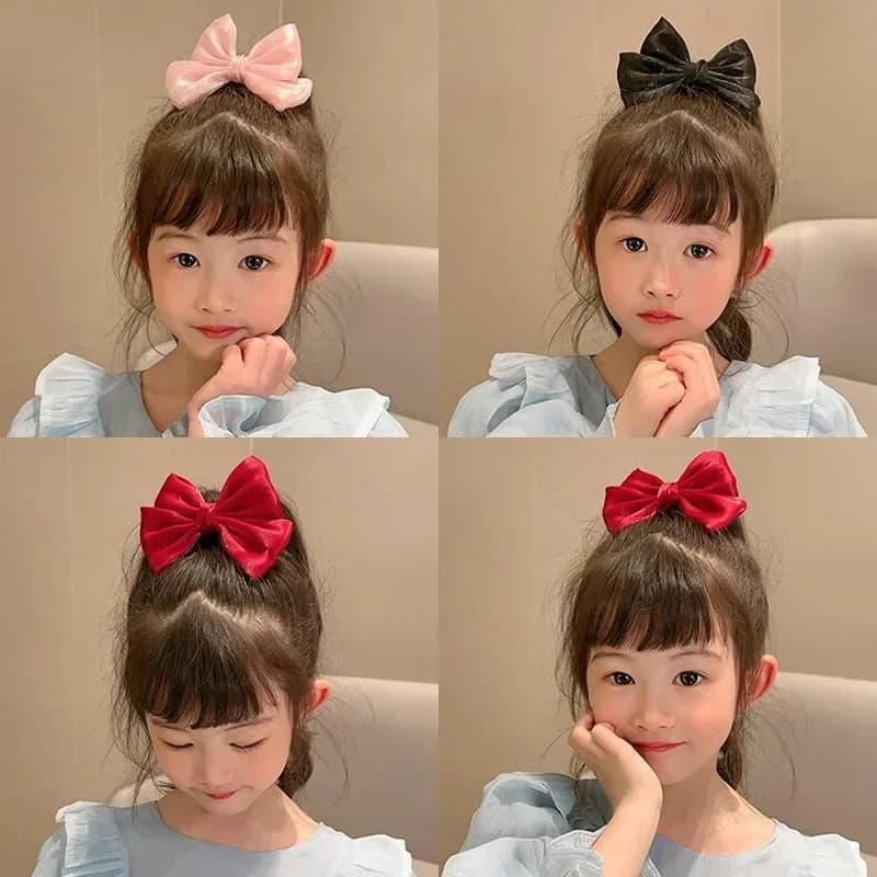 Pinces à cheveux avec nœud, 2 pièces, pinces à fleurs élégantes pour enfants et dames, ensemble épin