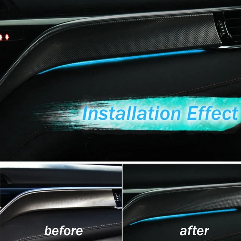 PMDavid-Lumière ambiante LED pour Toyota Camry, console centrale, boîte de rangement, intérieur de v