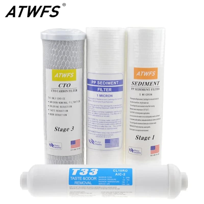 ATWelasticity-Filtre à charbon CTO et système d'osmose des barrage, traitement de l'eau UF, coton PP