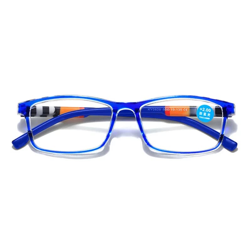 Nouvelle mode impression anti-bleu presbyte lunettes printemps jambe presbyte lunettes HD presbyte l