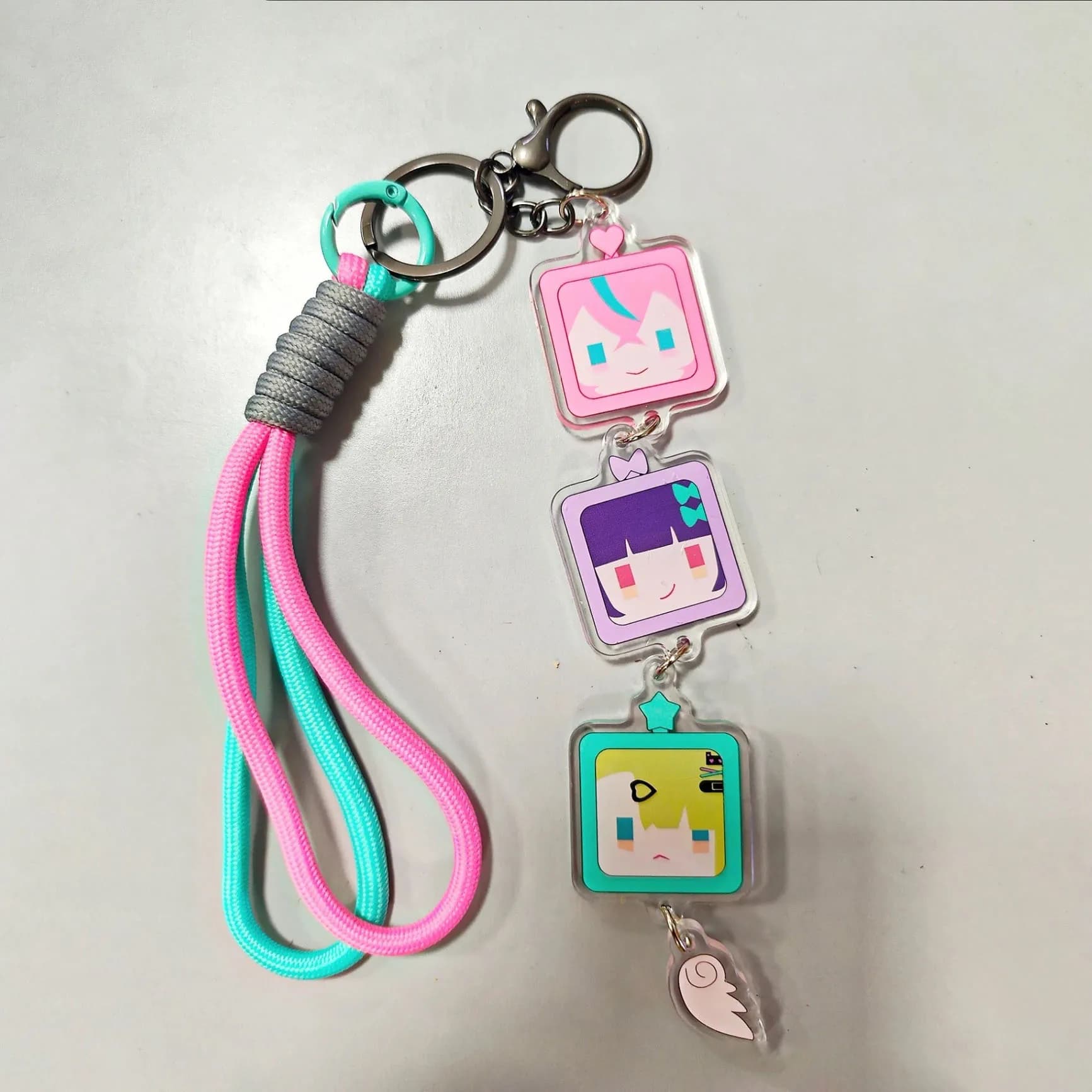 Porte-clés en acrylique Game Zenless Zone Zero Angels of Delusion Sunna Aria Nangong Uha Cosplay, ac