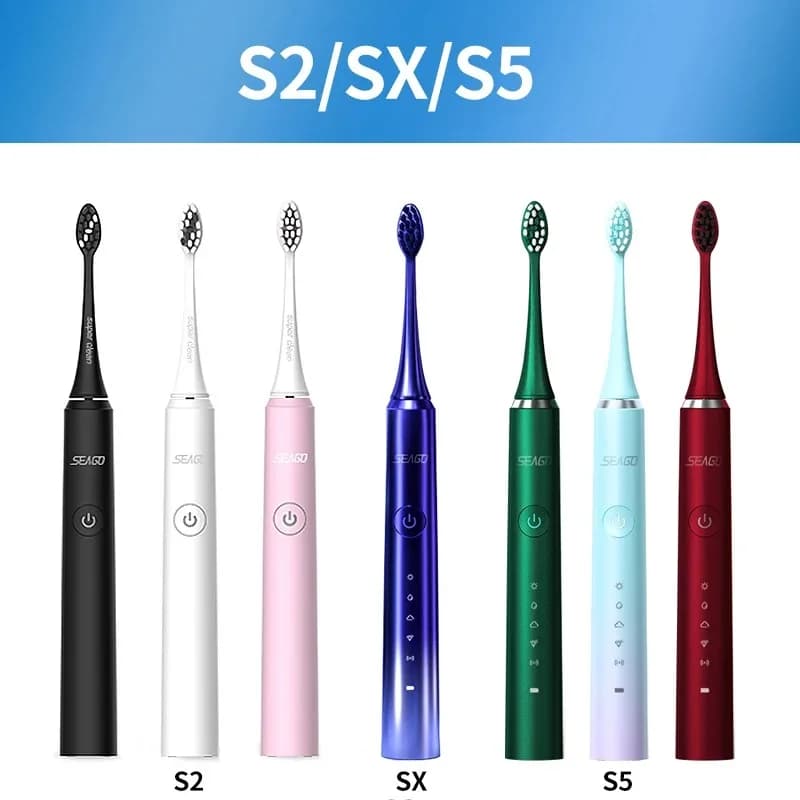 Têtes de rechange pour brosse à dents électrique Seago, pour SEAGO S2/S5/SX/S10/SG972/SG2701/SG2752/