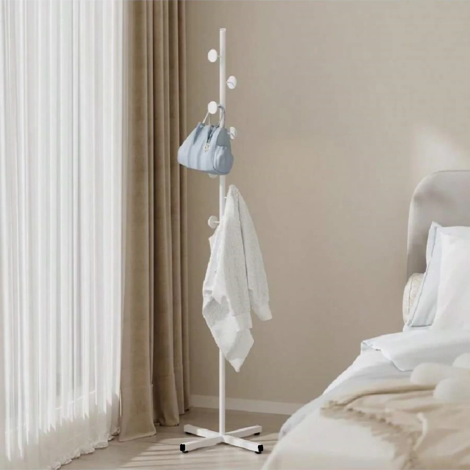Cintre sur pied moderne pour chambre à coucher, simple, pour salon, porte-manteau d'intérieur italie