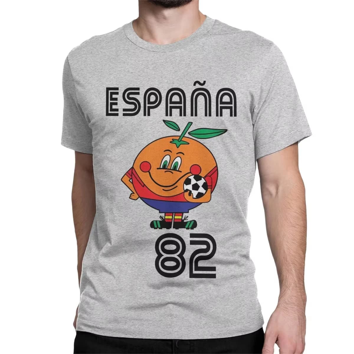 Naranjito T-Shirt hommes femmes T-Shirt col rond Espana 82 espagne mascotte 1982 Football Football T