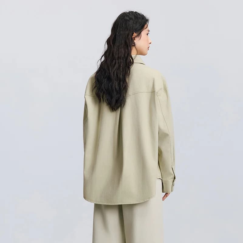 Chemise à manches longues pour femme Semir, mi-longue, oversize, nouvelle collection printemps 2025,