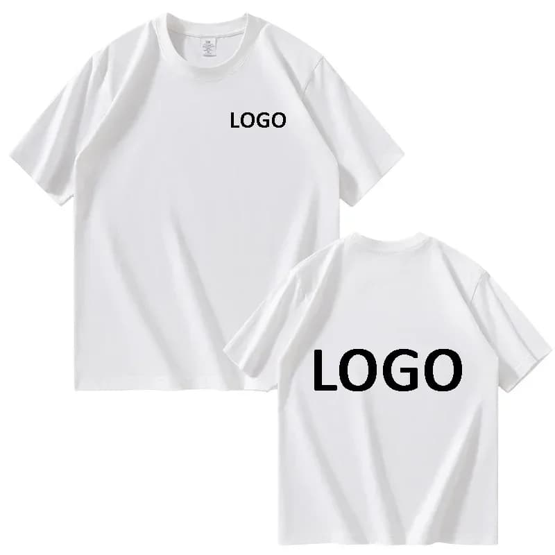 T-shirt ample à manches courtes pour hommes et femmes, 100% coton, imprimé personnalisé, tenue décon
