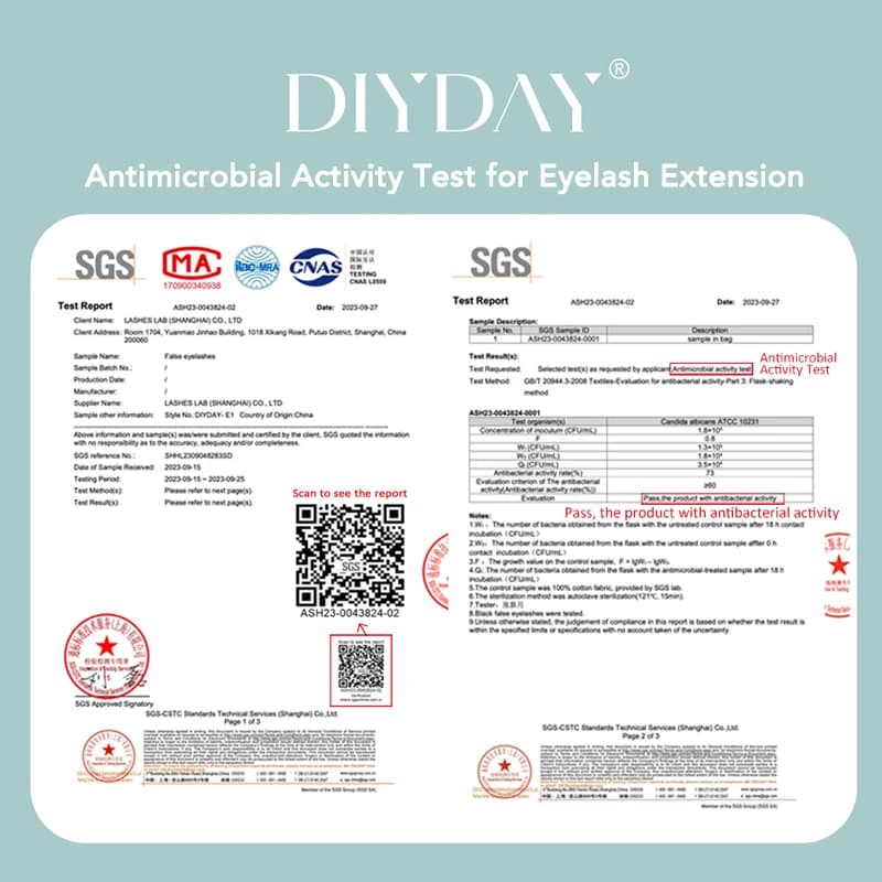 DIYDAY Extensions de cils individuels, faux-cils classiques, longs, noirs et doux, en vison, vente e