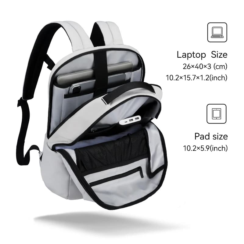 Sac à dos léger multi-poches pour ordinateur portable MARK RYDEN, sac d'affaires 15,6 pouces