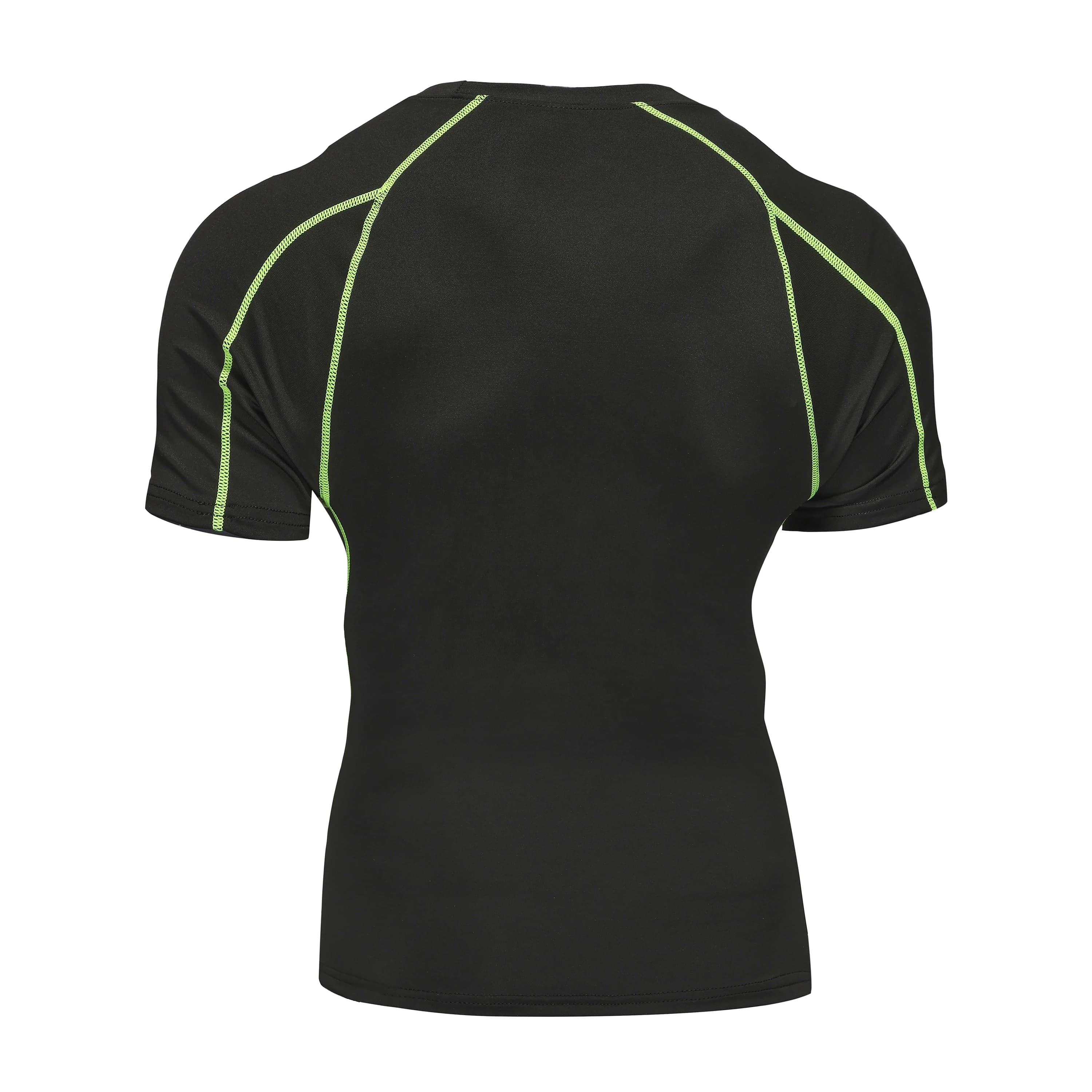 T-shirt de course pour hommes, vêtements de Sport d'été, slim, Gym, Fitness, hauts de Sport, collant