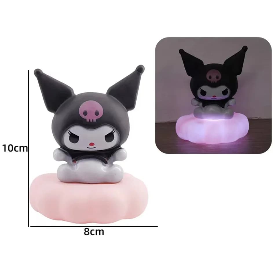 Nouvelle lampe de nuit de style japonais Sanrio, en émail, en forme de nuage, avec des personnages d