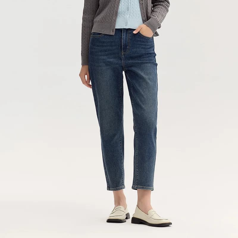 Semir jean femme pantalon minimaliste automne 2025 nouveau pantalon conique polyvalent