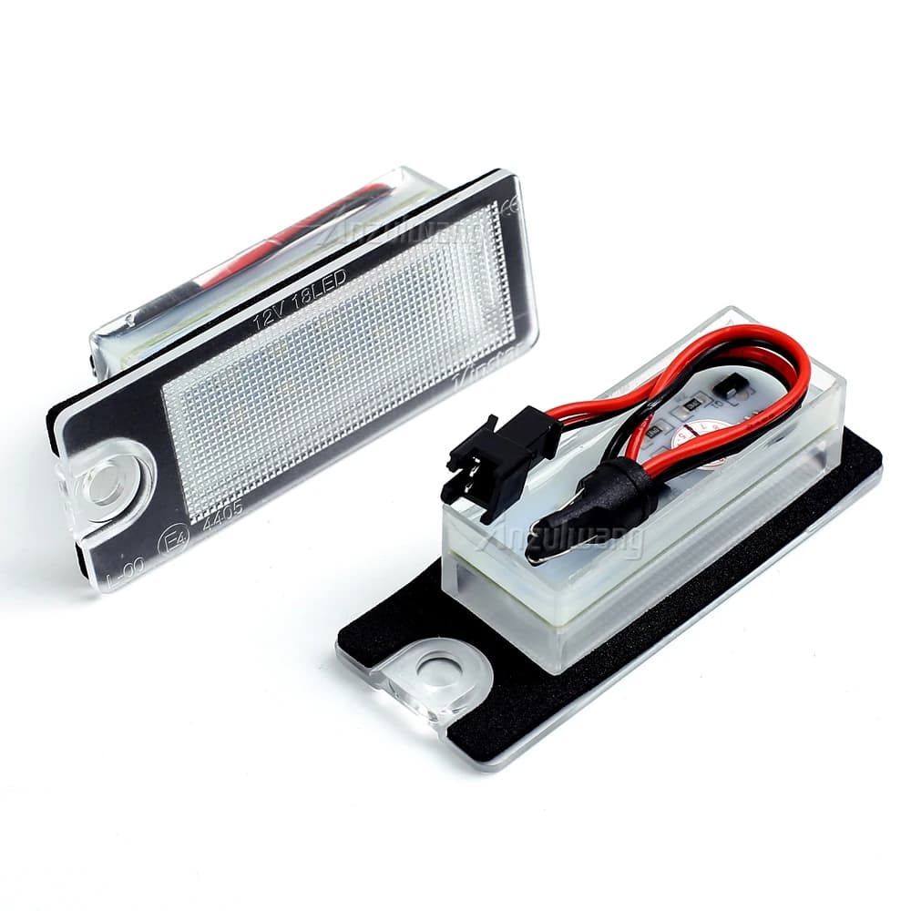 Feux de plaque d'immatriculation LED pour Volvo S80 99-06 S60 V70 XC70 XC90, numéro de voiture 18, 2
