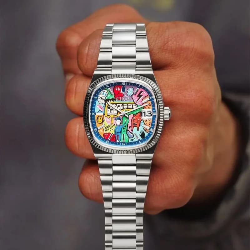 Montre carrée rétro pour homme, marque de luxe légère, cadeau authentique, nouvelle collection 2026,