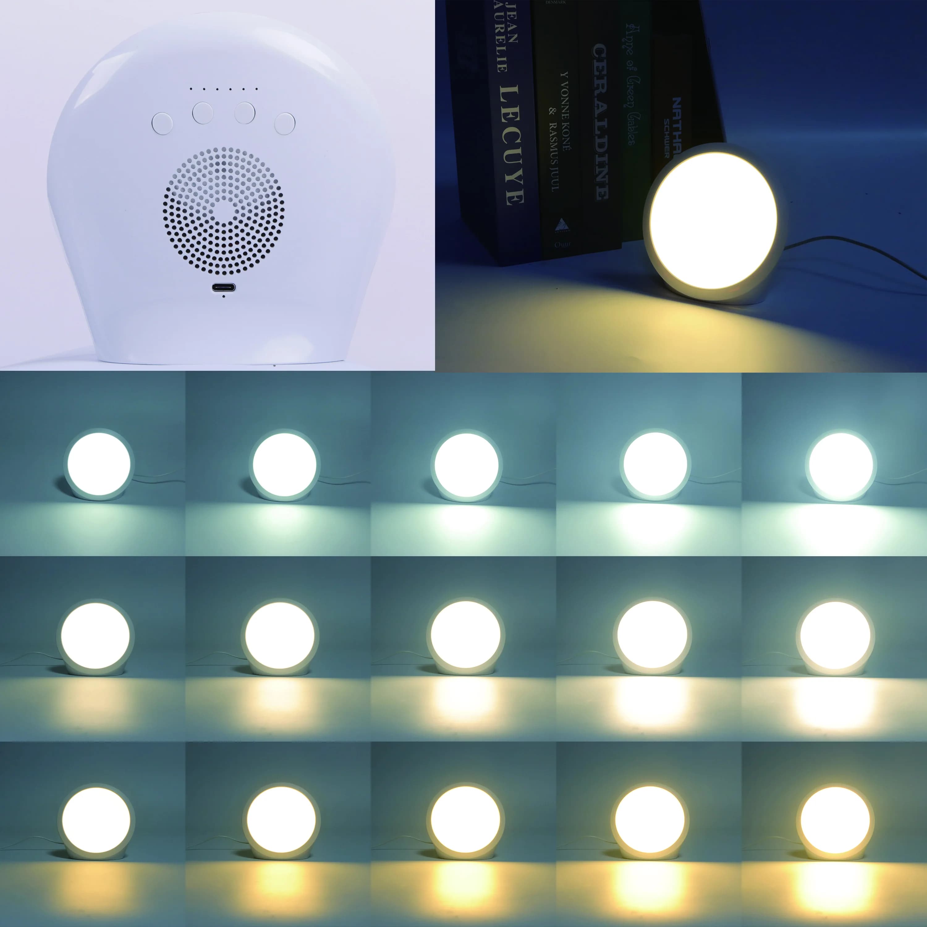 Lampe de lumière du jour, lampe 10000 Lux, lampe de lumière du soleil naturelle portable avec foncti