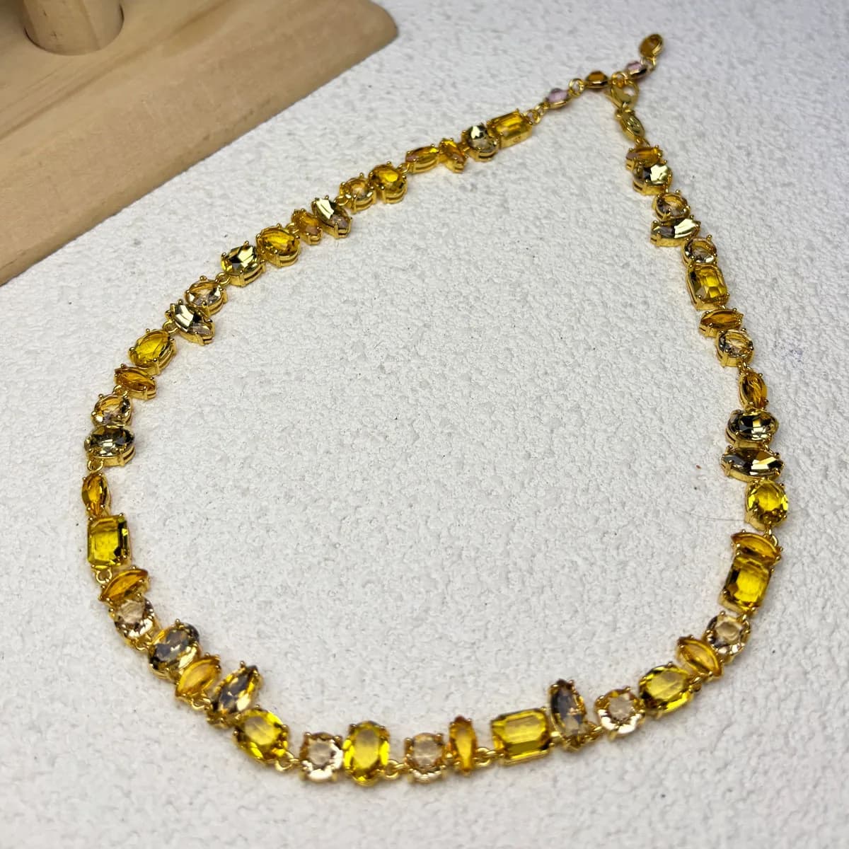 Collier bonbon en cristal coloré pour femmes, ensemble de bijoux fins, Design de Niche, Bracelet lég