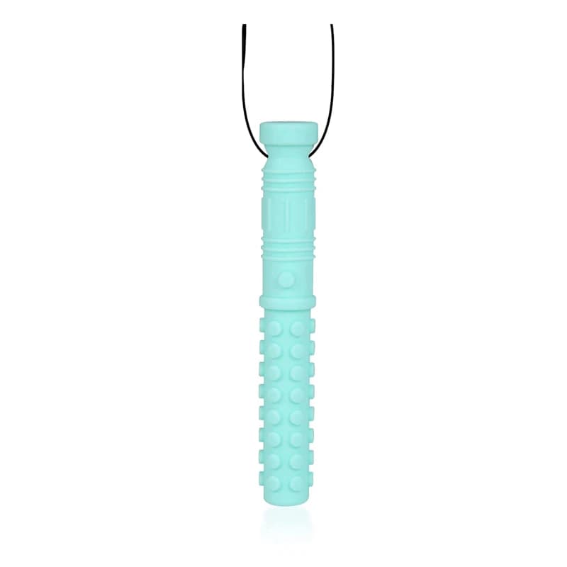 Collier à mâcher Texture Silicone, 6 pièces, anneau de dentition pour bébé, pendentif à mâcher senso