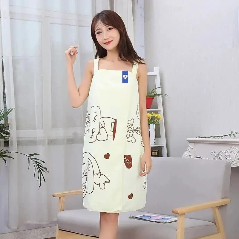 Serviette de bain portable Love Rabbit pour femme adulte, serviette de bain épaisse, serviette de ba