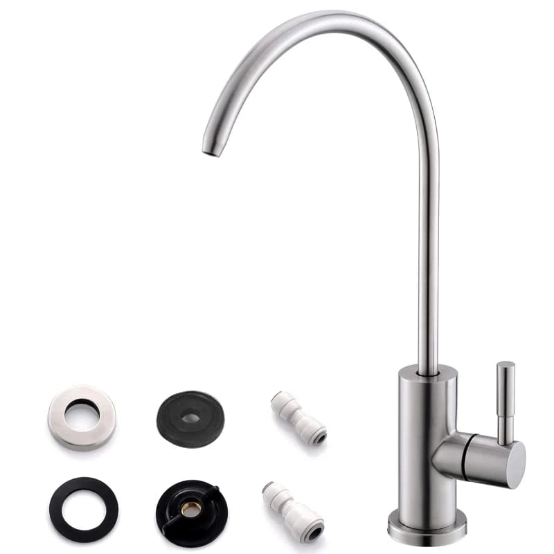 Filtre à eau pour évier de cuisine, acier inoxydable pour les barrage, osmose ou filtre à eau