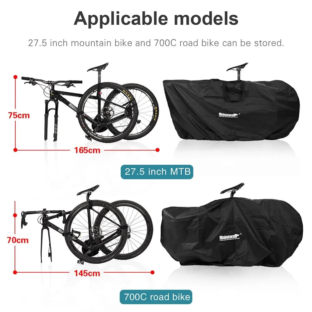 Bal inowalk-Juste de sac de rangement pour vélo de route, portable, convient à 27.5 "et moins, VTT, 