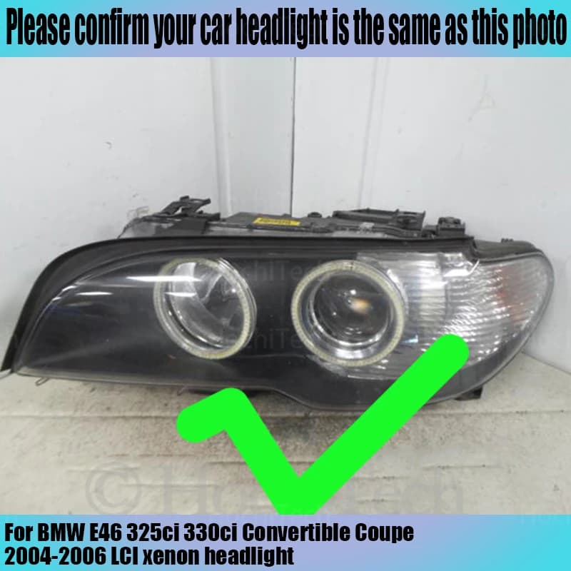 Switchback coton lumière LED oeil d'ange double couleur pour BMW E46 325ci 330ci coupé Convertible 2