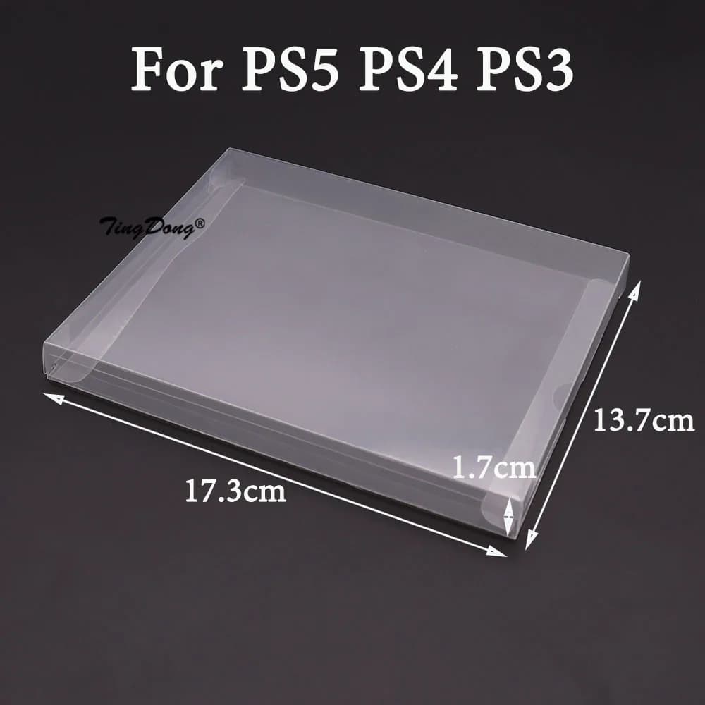 Boîte à cartouches de jeu transparente, 10 pièces, étui de protection en plastique PET pour jeux CIB