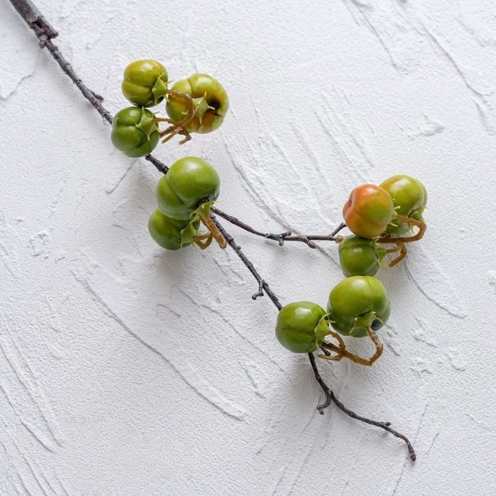 Branches de citrouille artificielles réalistes, faites à la main, élégantes, en mousse, pour arrange