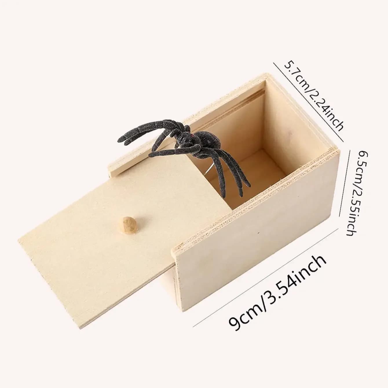 1PC-bois farces tour blague pratique bureau à domicile peur jouet boîte Gag araignée Parents ami drô